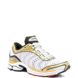 Sneakers Pro Grid Paramount in bianco e oro 