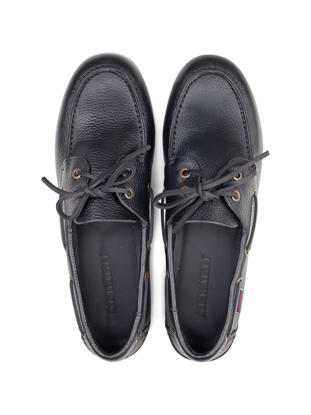 Mocassini Owen Tumbled in nero Sebago - uomo 