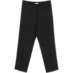 Pantaloni con coulisse in vita e piega precisa in nero Second layer - uomo 