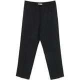 Pantaloni con coulisse in vita e piega precisa in nero Second layer - uomo 