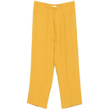 Pantaloni con coulisse in vita e piega stirata in giallo Second layer - uomo 