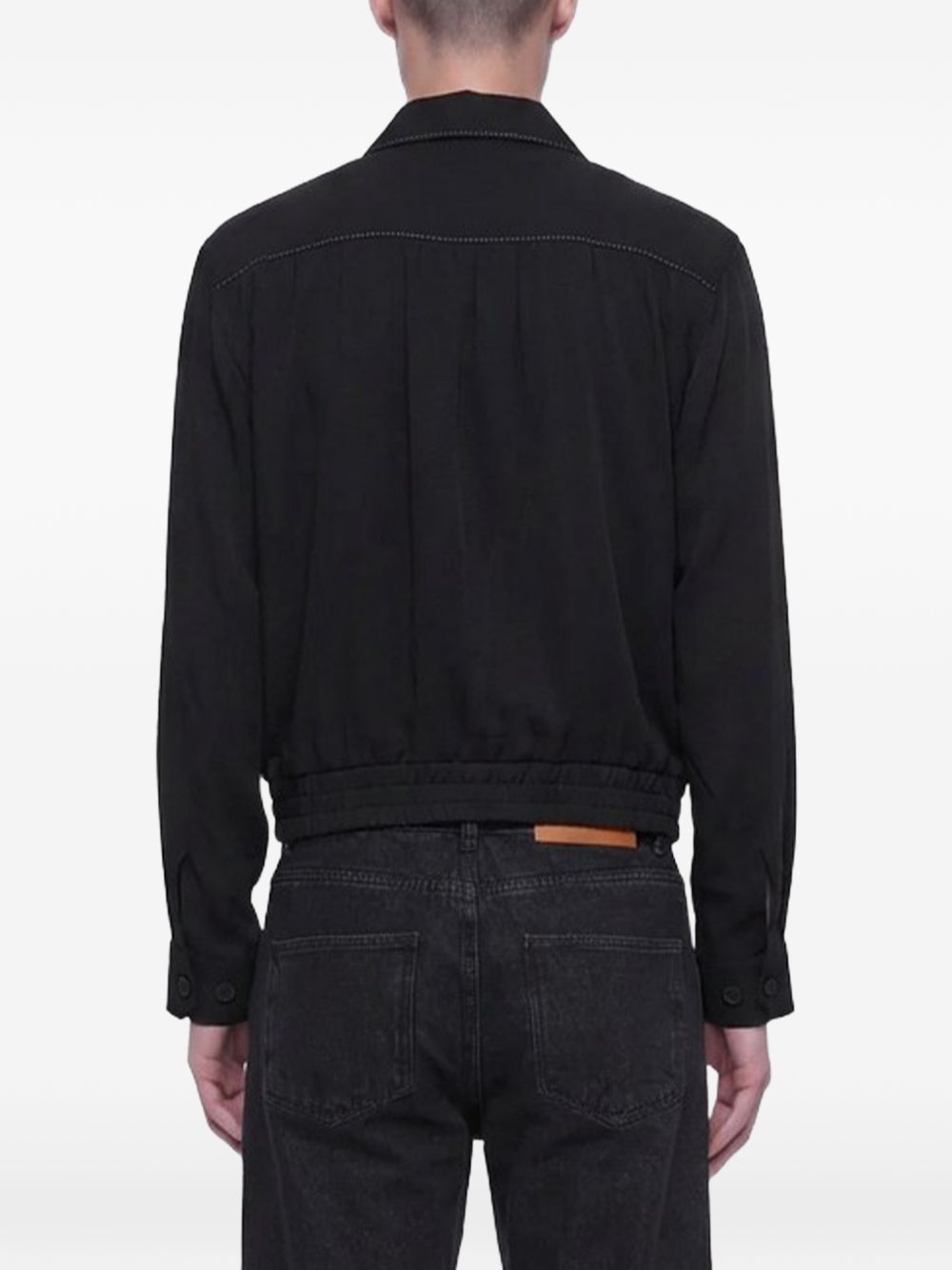 Giacca herman con zip in nero Second layer - uomo 
