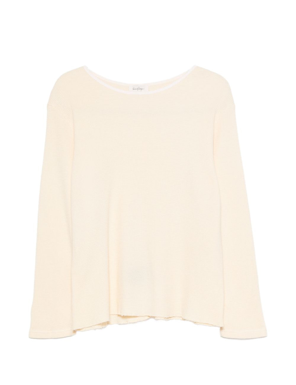 T-shirt a maniche lunghe  in beige Second layer - uomo 
