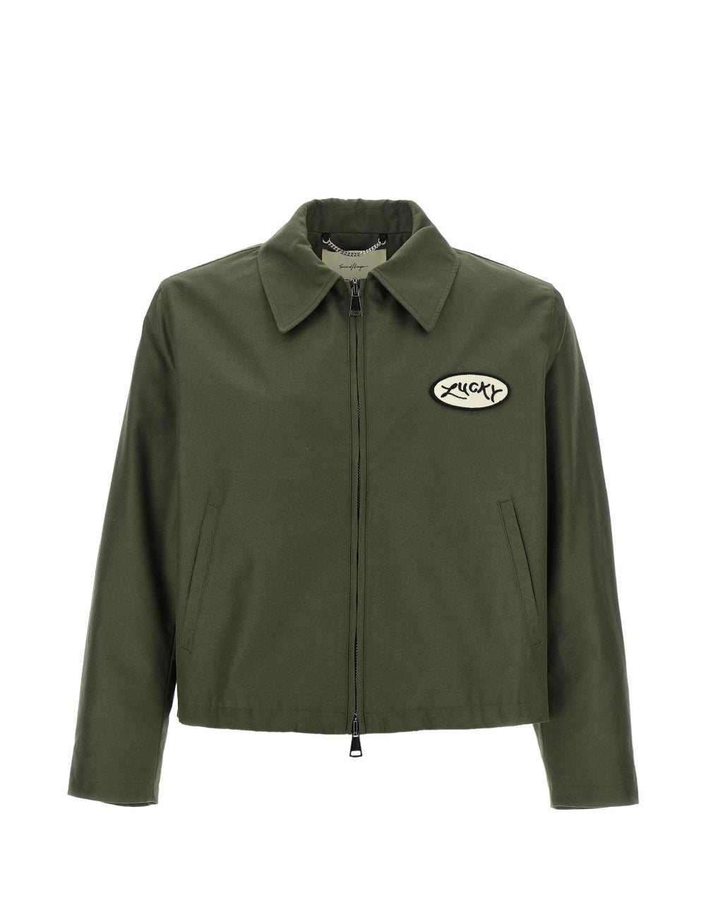 Giacca lucky station in verde militare second layer - uomo 