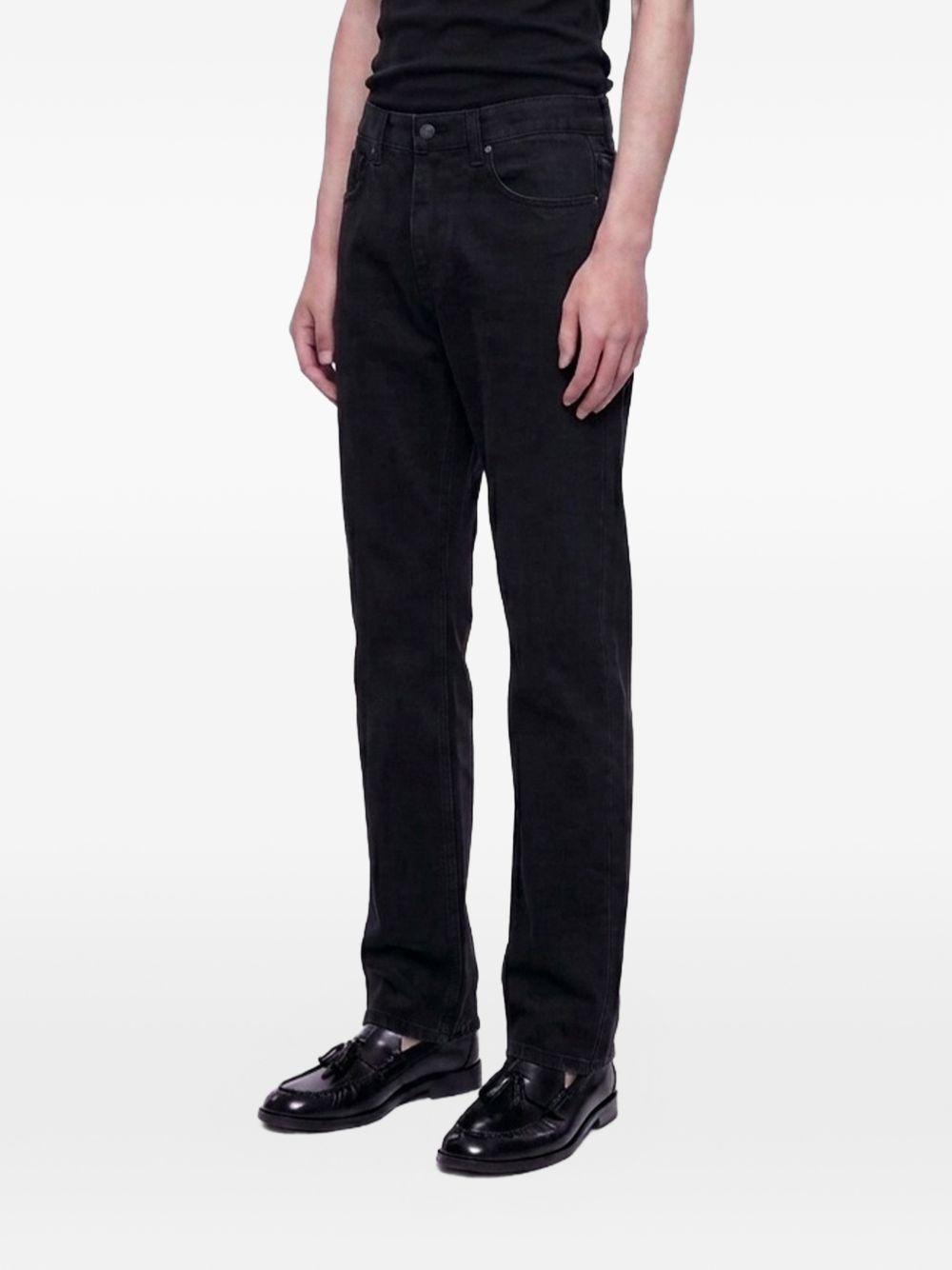 Jeans big papi a gamba dritta in nero Second layer - uomo 