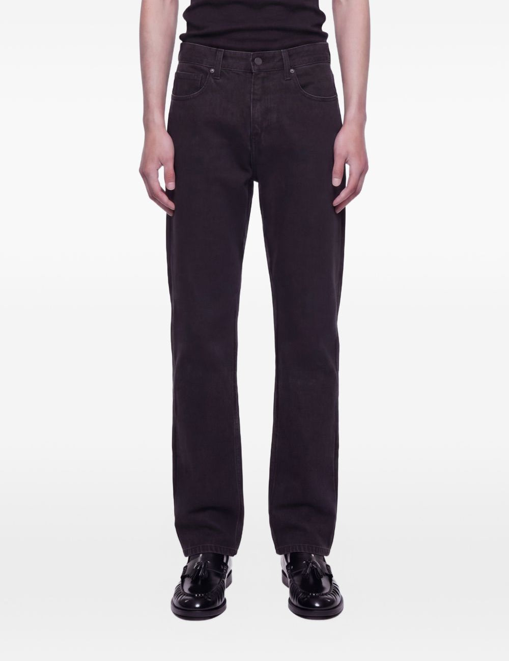 Jeans big papi a gamba dritta in nero Second layer - uomo 