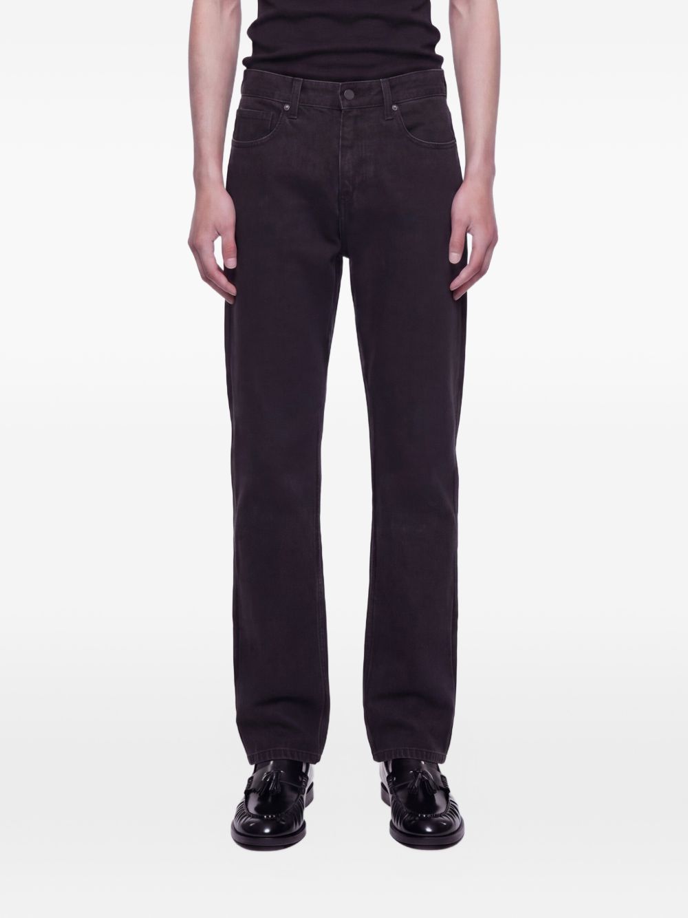 Jeans big papi a gamba dritta in nero Second layer - uomo 