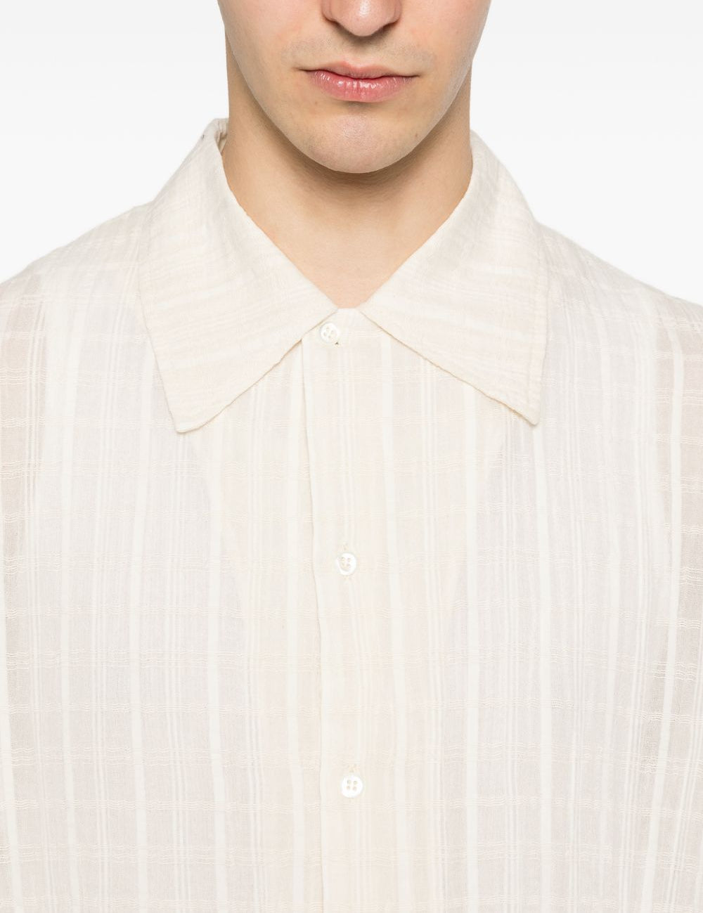 Camicia a maniche lunghe in bianco Sefr - uomo 