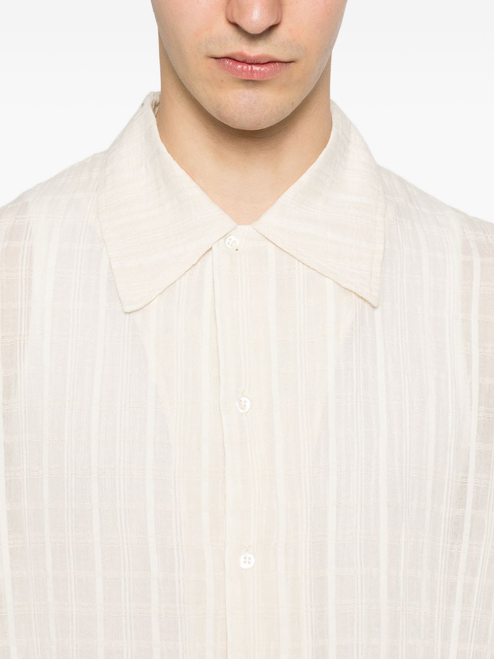 Camicia a maniche lunghe in bianco Sefr - uomo 