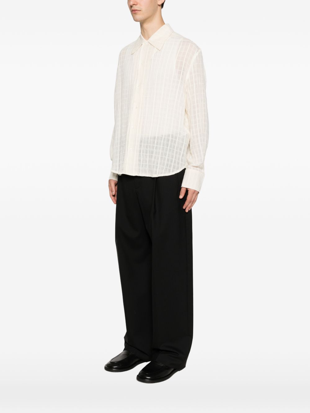 Camicia a maniche lunghe in bianco Sefr - uomo 