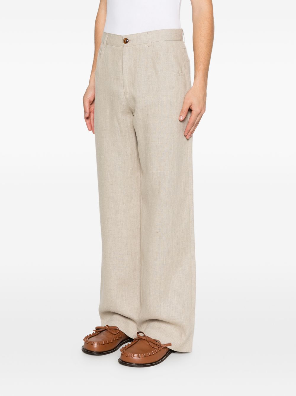 Pantaloni a gamba larga arno in beige Sefr - uomo 