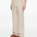 Pantaloni a gamba larga arno in beige Sefr - uomo 