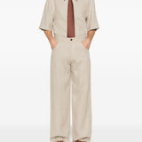 Pantaloni a gamba larga arno in beige Sefr - uomo 