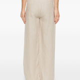 Pantaloni a gamba larga arno in beige Sefr - uomo 