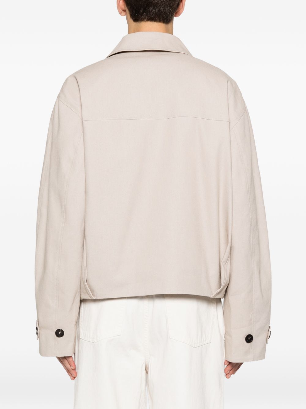 Giacca cosme con bottoni e tasca con patta in beige Sefr - uomo 