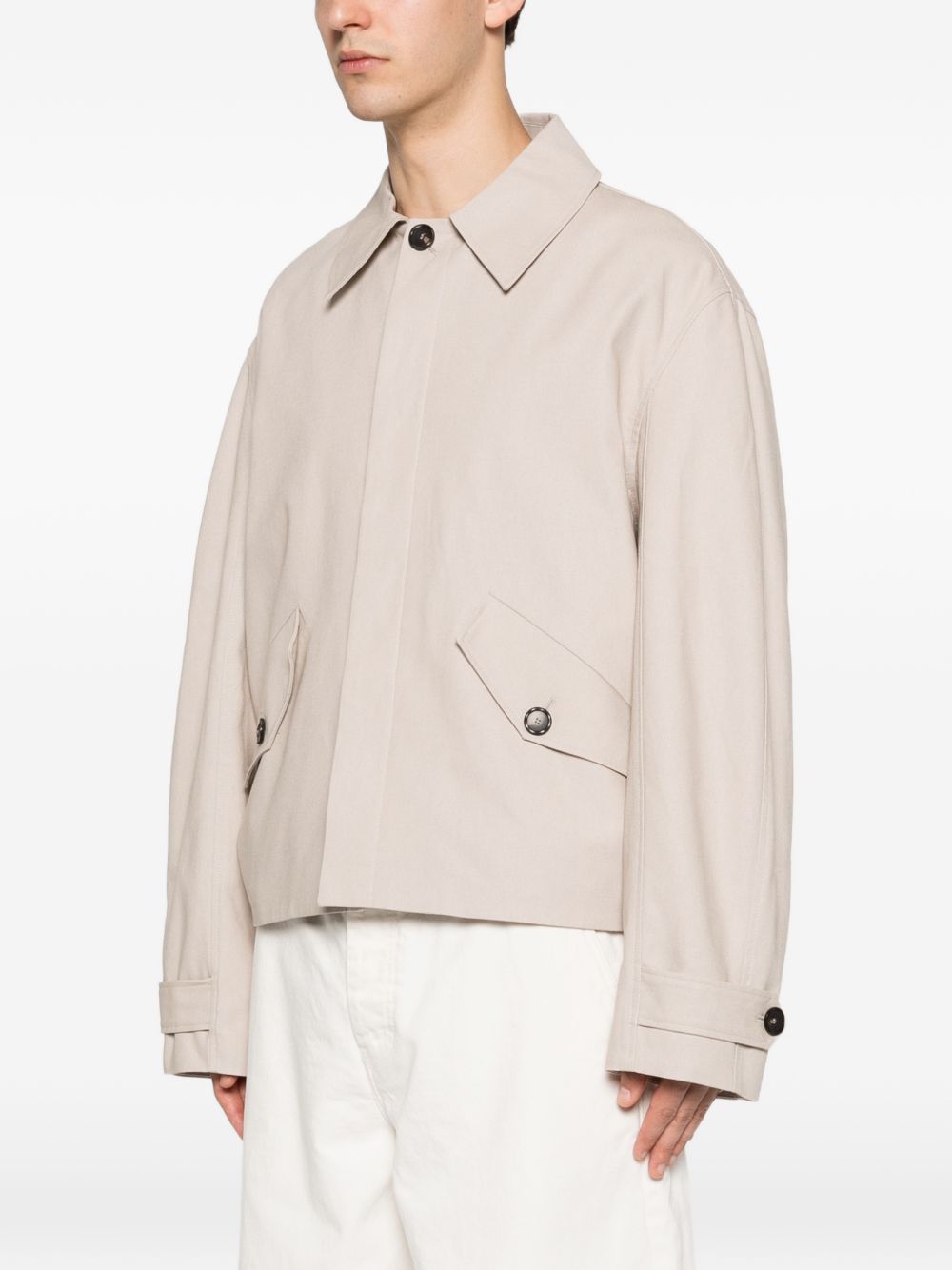Giacca cosme con bottoni e tasca con patta in beige Sefr - uomo 