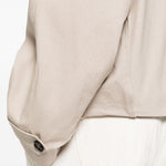 Giacca cosme con bottoni e tasca con patta in beige Sefr - uomo 