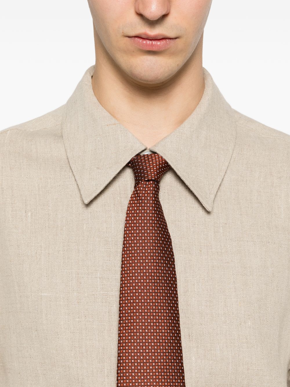 Camicia a maniche corte dao in beige Sefr - uomo 