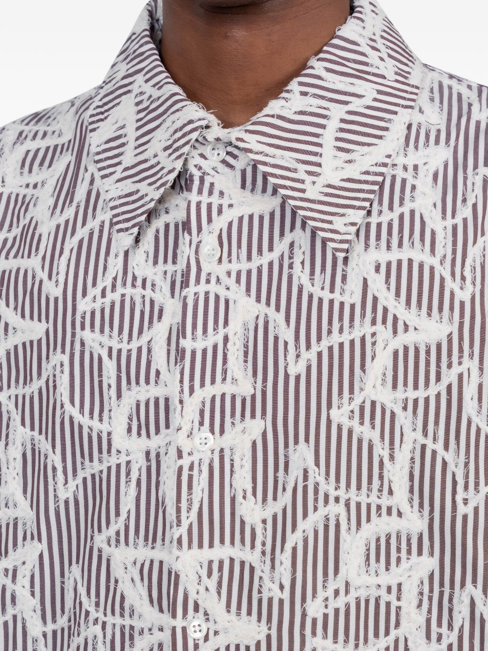 Camicia a righe in grigio Séfr - uomo 