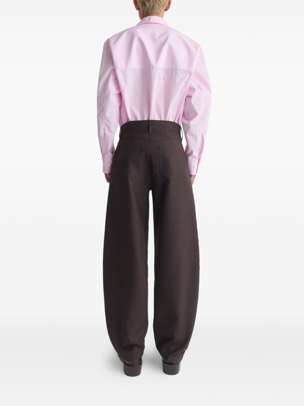 Pantaloni Gino con applicazione in marrone Sefr - uomo 