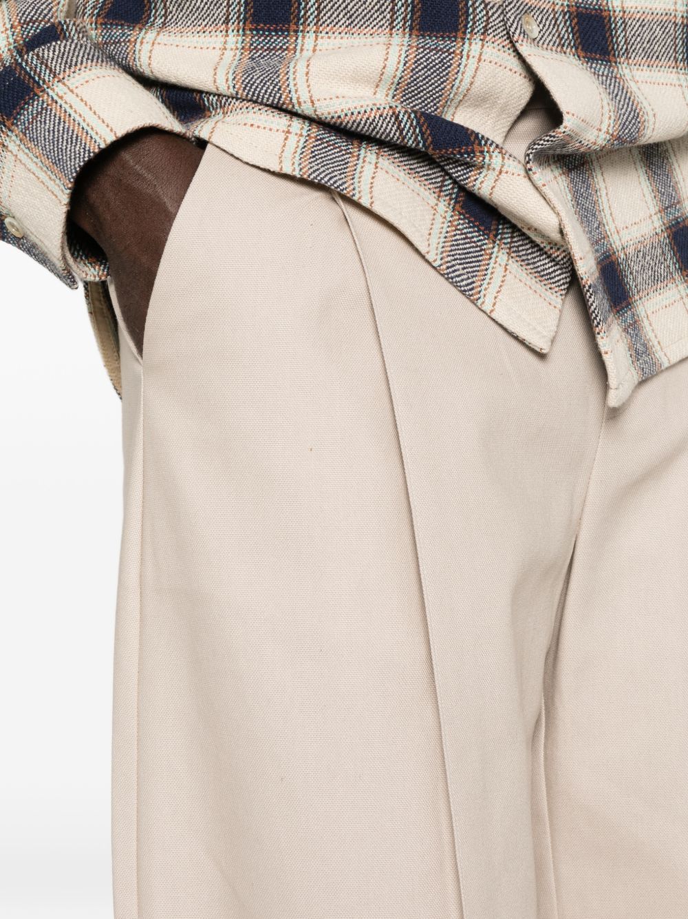Pantaloni Otto con piega stirata in beige Sefr - uomo 