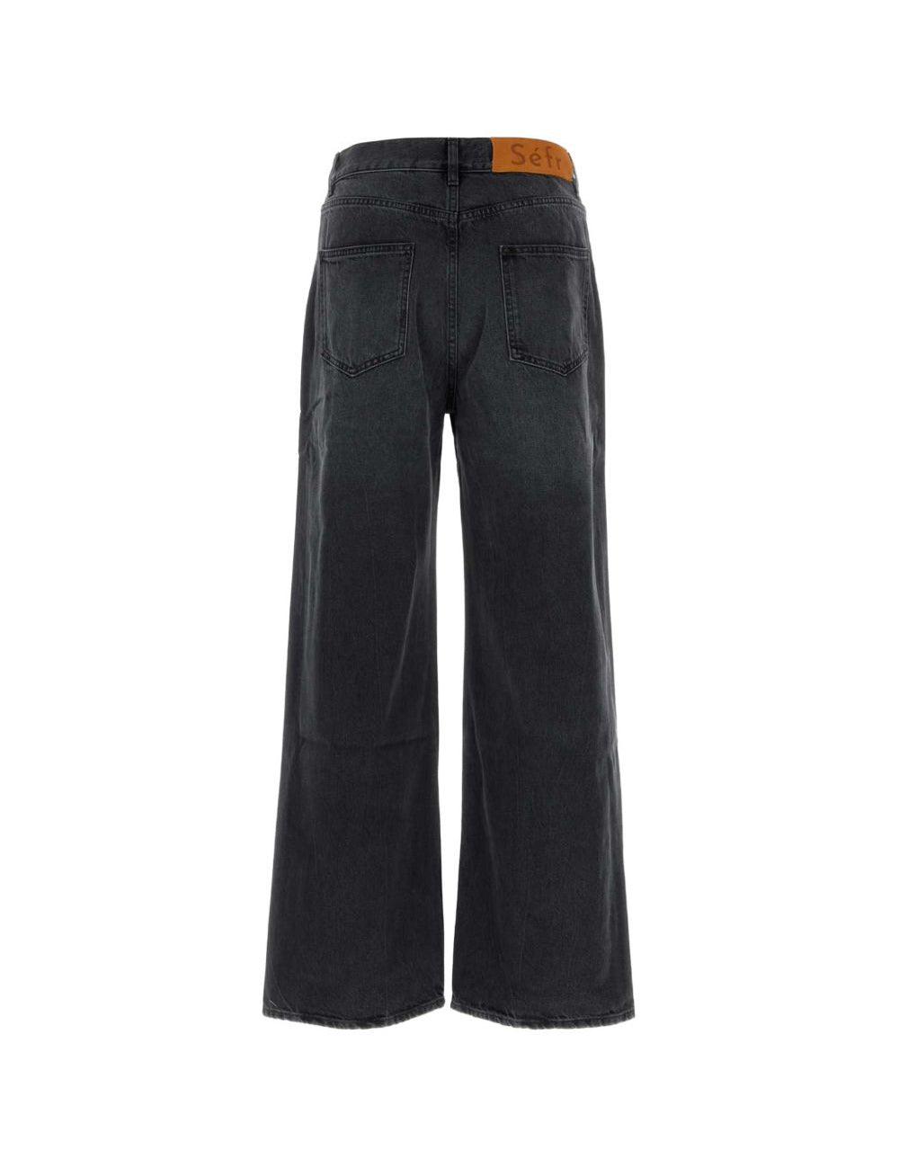 Jeans a gamba ampia  in nero Sefr - uomo 