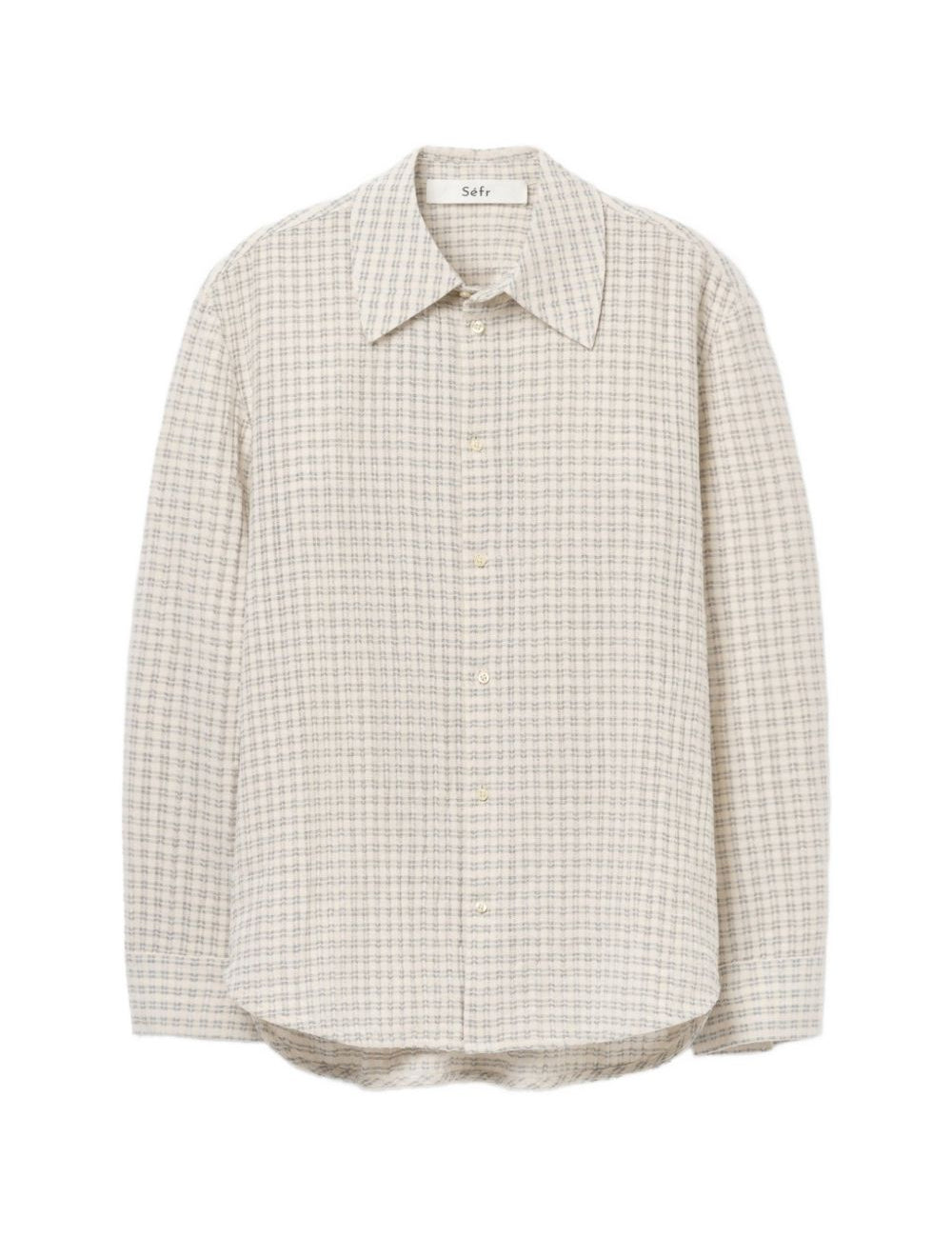 Camicia A Quadretti Wes in beige Sefr - uomo 