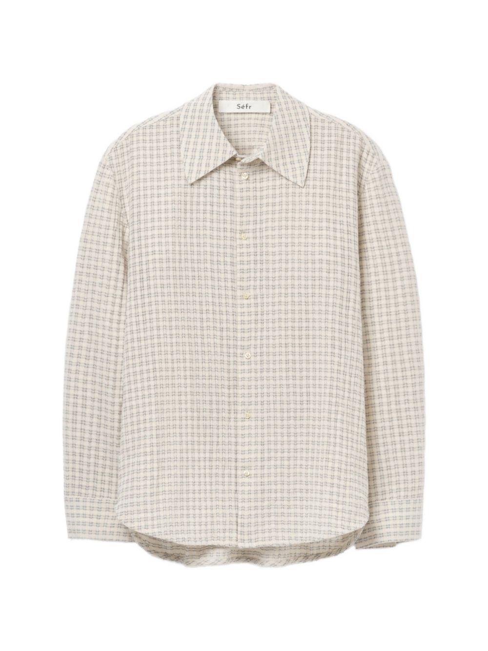 Camicia A Quadretti Wes in beige Sefr - uomo 