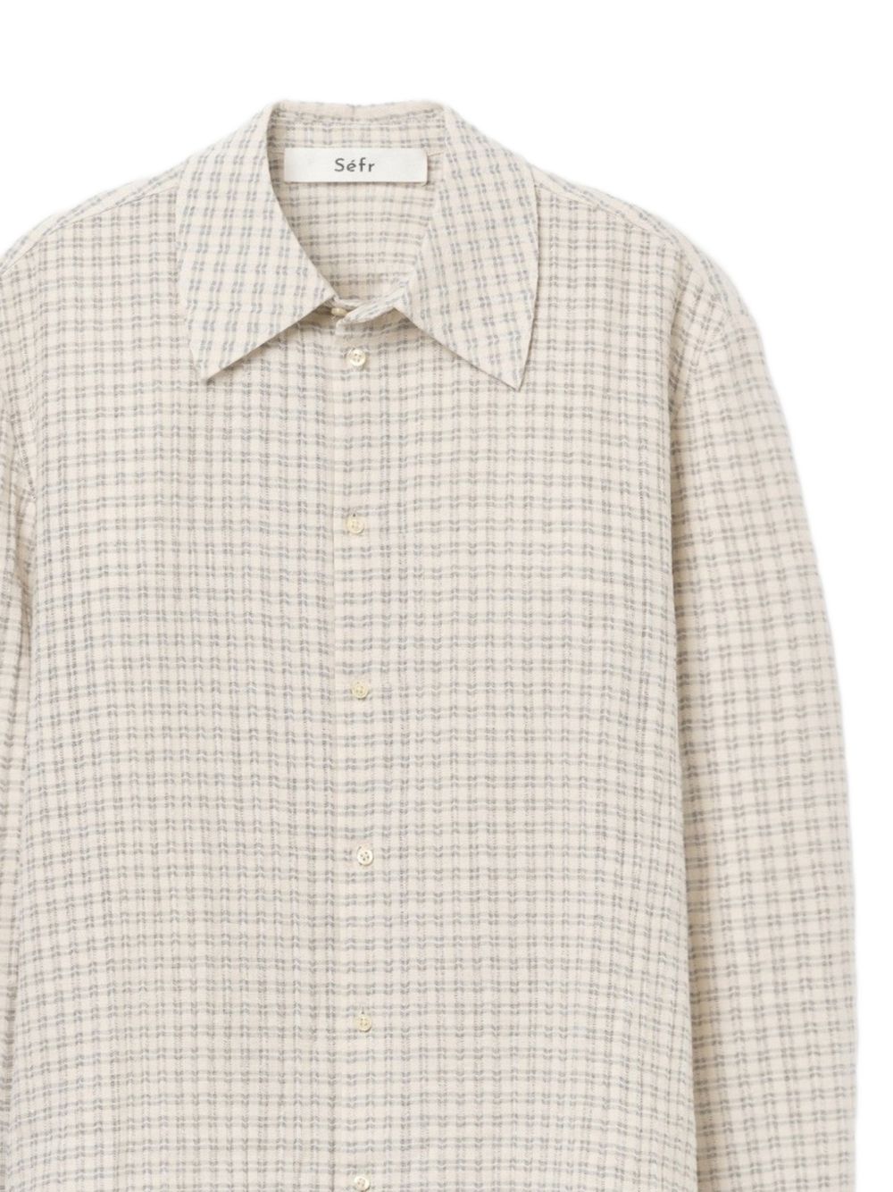 Camicia A Quadretti Wes in beige Sefr - uomo 