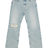 Jeans a gamba dritta swirl in celeste Sefr - uomo 