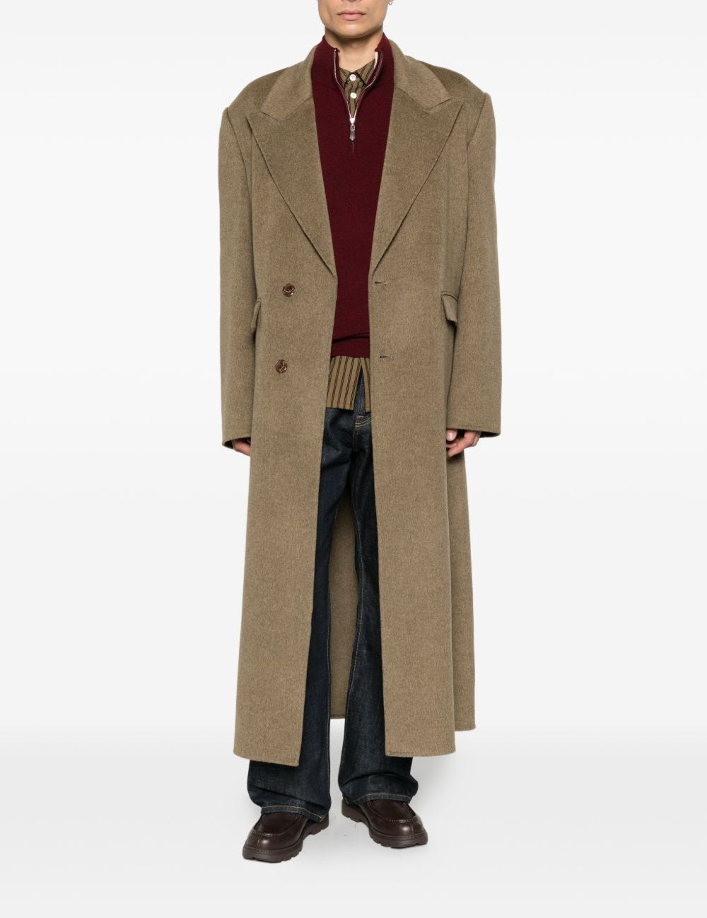 Cappotto monopetto Tetsu in verde Sefr - uomo 
