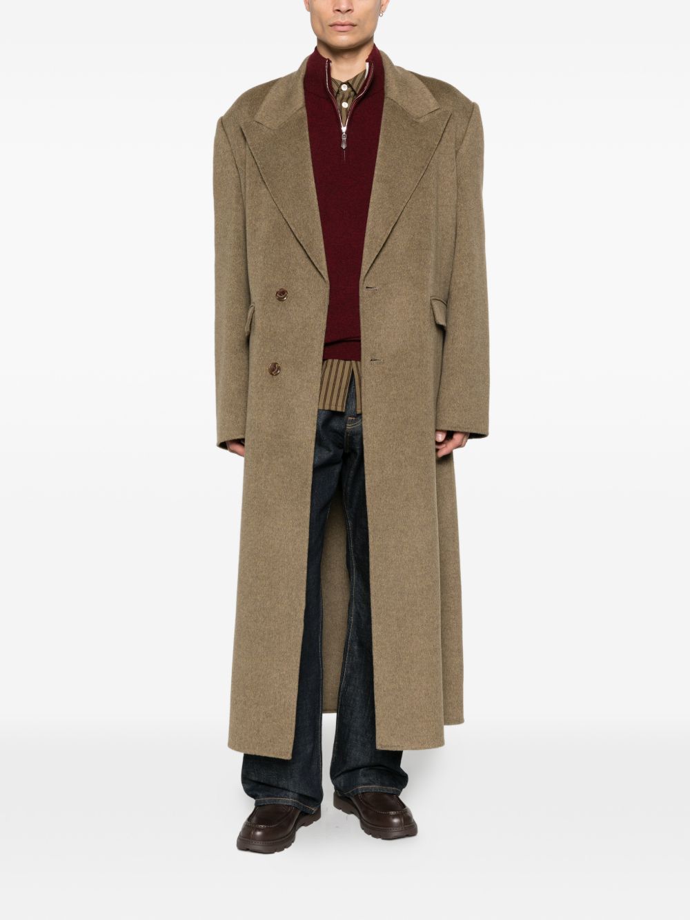 Cappotto monopetto Tetsu in verde Sefr - uomo 
