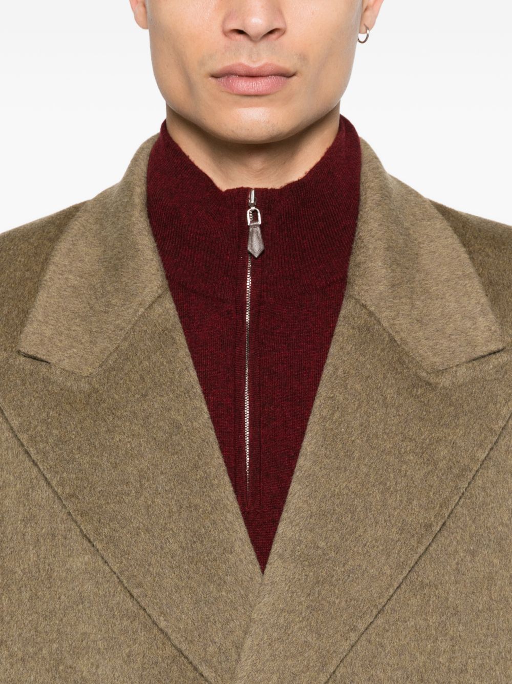 Cappotto monopetto Tetsu in verde Sefr - uomo 