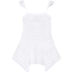 Abito mini ricamato in bianco Self-Portrait - donna 