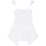 Abito mini ricamato in bianco Self-Portrait - donna 