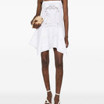Abito mini ricamato in bianco Self-Portrait - donna 