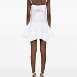Abito mini ricamato in bianco Self-Portrait - donna 