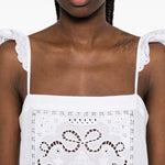 Abito mini ricamato in bianco Self-Portrait - donna 