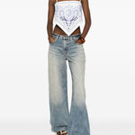 Top con stampa in bianco Self-Portrait - donna 