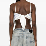 Top con stampa in bianco Self-Portrait - donna 