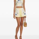 Top con stampa floreale in giallo Self-Portrait - donna 