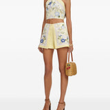 Top con stampa floreale in giallo Self-Portrait - donna 