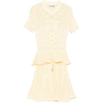 Abito midi in crochet giallo Self-Portrait - donna 
