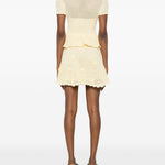 Abito midi in crochet giallo Self-Portrait - donna 