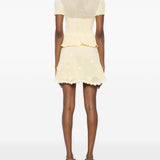 Abito midi in crochet giallo Self-Portrait - donna 