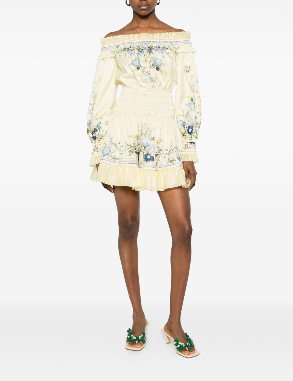 Abito mini con fiori in multicolore Self-Portrait - donna 
