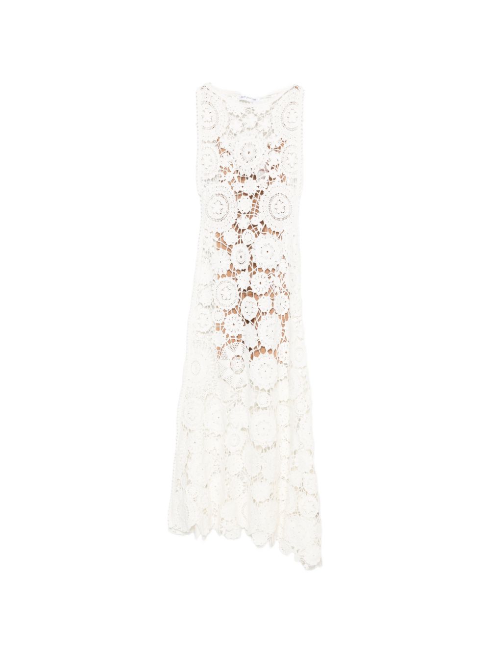 Abito midi in crochet bianco Self-Portrait - donna 