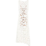 Abito midi in crochet bianco Self-Portrait - donna 