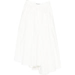 Gonna midi in poplin in bianco Self-portrait - donna 