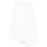 Gonna midi in poplin in bianco Self-portrait - donna 